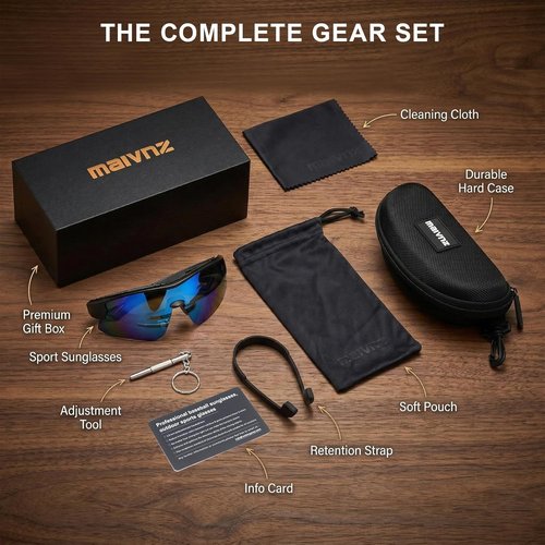 Maivnz Youth Baseball Sunglasses - Kids Sports Glasses for Ages 6-12 | Helmet Compatible, Ideal for Softball & Cycling