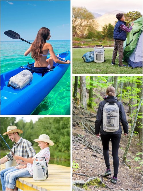 HEETA Waterproof Dry Bag - Lightweight Roll Top Storage for Travel, Swimming & Kayaking | 5L/10L/20L/30L/40L
