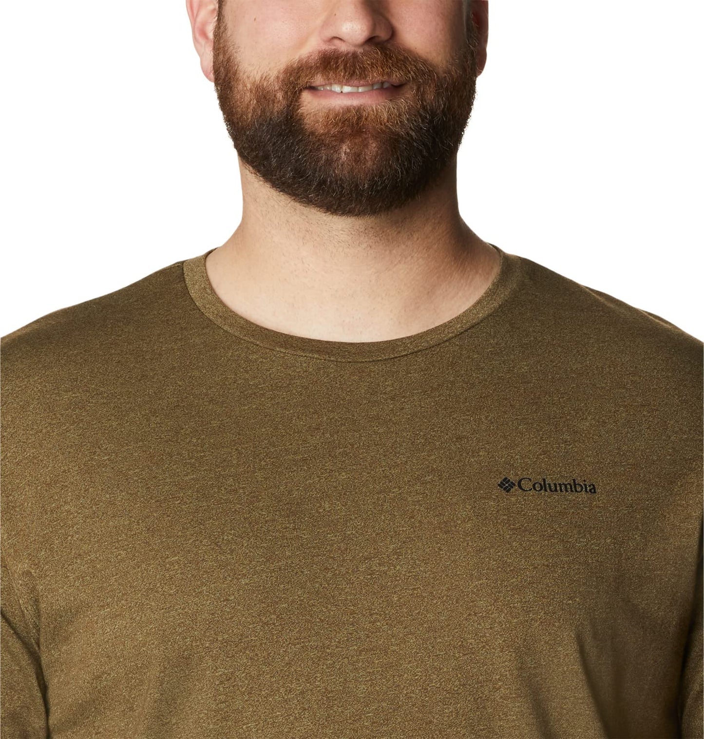 Columbia Men's Thistletown Hills Short Sleeve, Olive Green/Savory, 3X Big