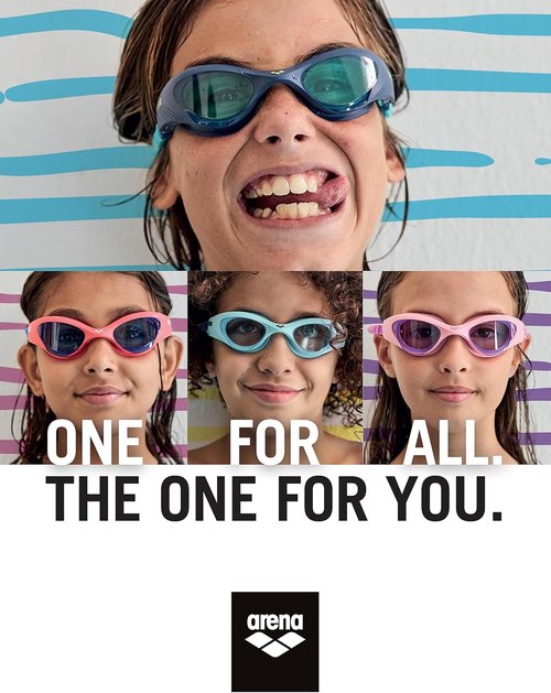 ARENA Unisex Youth Swim Goggles - Watertight Fit with Anti-Fog Coating | Ages 6-12, Orbit-Proof Seals