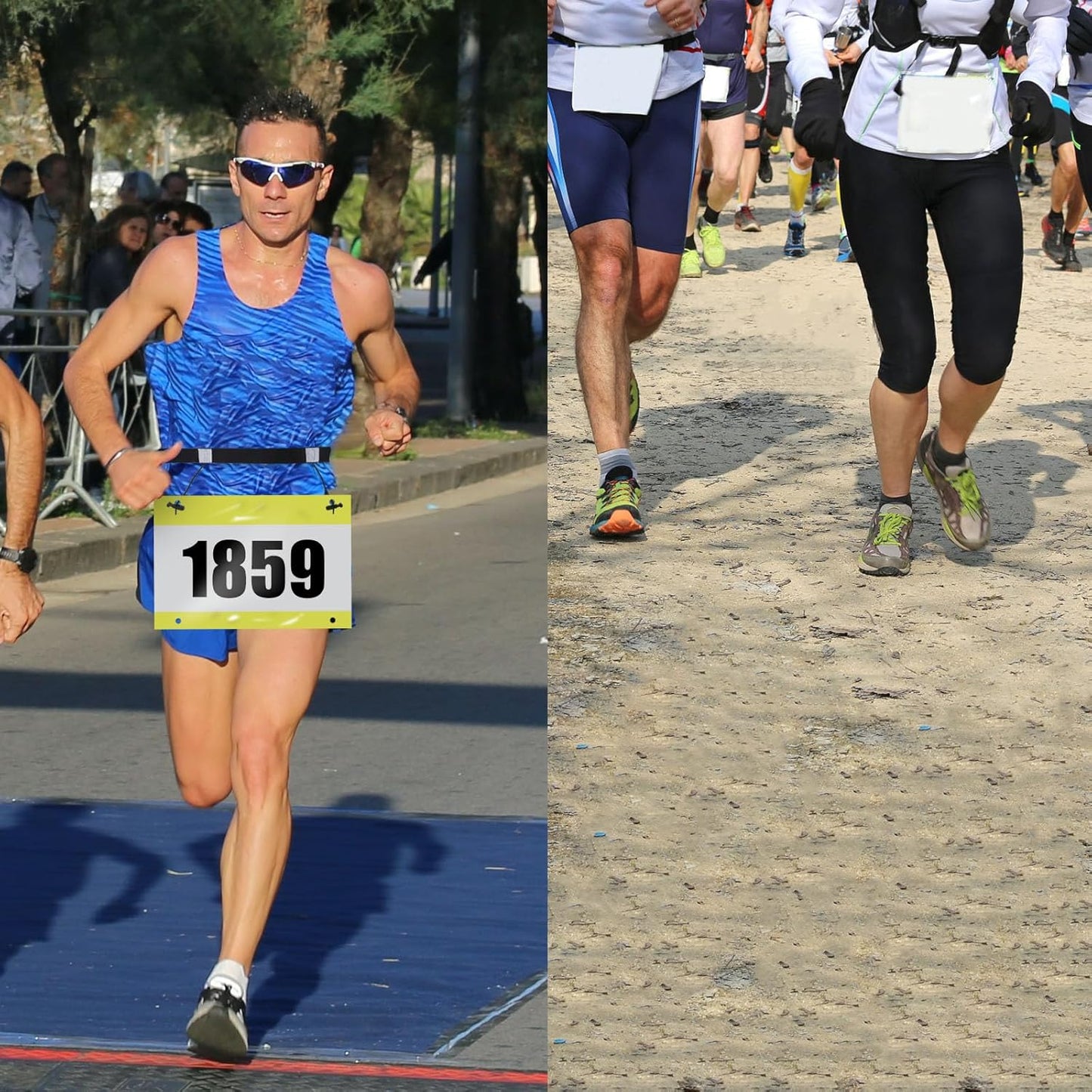 Skiennix Race Number Belt - Adjustable, Comfortable Fit for Runners | Lightweight & Durable Design