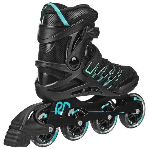 Roller Derby Q-84 Women's Inline Skates - Black/Teal - Size 07