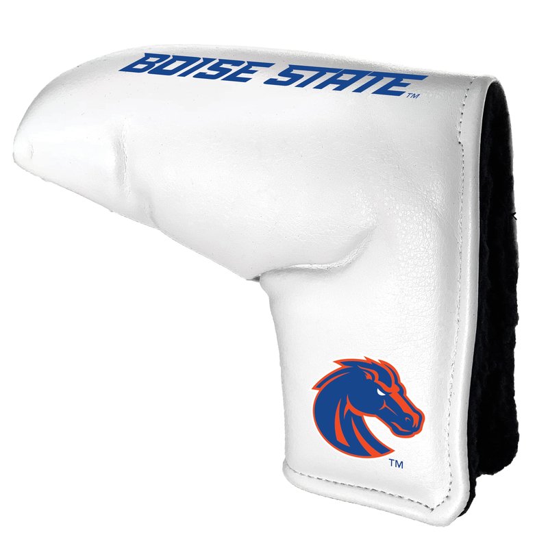 Team Golf NCAA Boise ST Tour Blade Putter Cover (White), Fits Most Blade Putters, Scotty Cameron, Taylormade, Odyssey, Titleist, Ping, Callaway