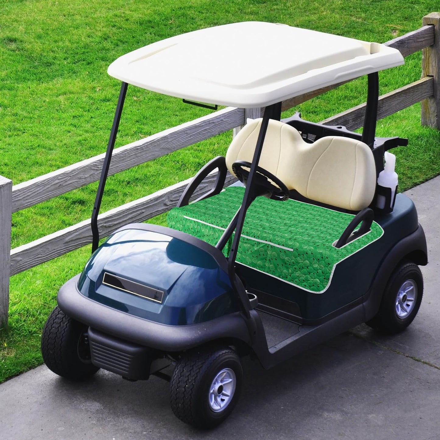 Golf Cart Seat Covers,EZGO Seat Cover,Heavy Duty Golf Cart Seat Blanket,Waterproof Travel Sports Cart Seat Cushion Covers for 2 Person Seats Club Car,Winter Golf Cart Accessories,Golf Cart Seat Cover