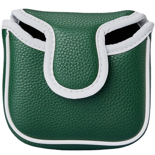 Kimpengofu Vintage Golf Club Head Covers Classic Stripes Square Mallet Putter Cover Magnetic Closure Synthetic PU Leather Headcover (Green Square Mallet)