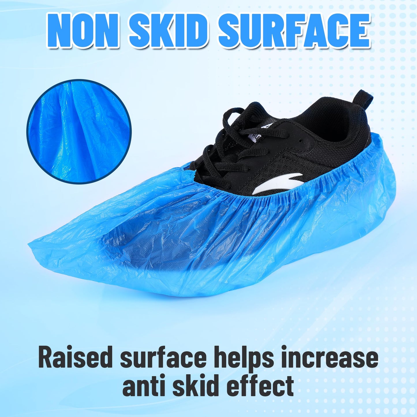 UML Brand Shoe Covers Disposable - 100 Pack - Booties for Shoes Covers - Indoor Waterproof Shoe Booties Disposable Non Slip - Fits Up To Size 11 US Men and 13 US Women