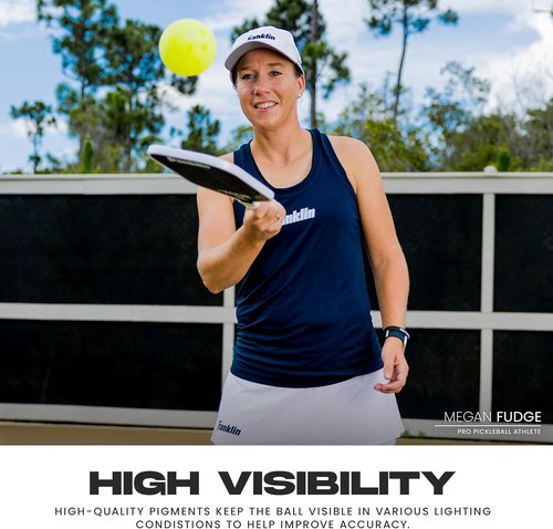 Franklin Sports X-40 Outdoor Pickleballs - Official USA Pickleball Ball | Regulation Size for APP Tour & US Open