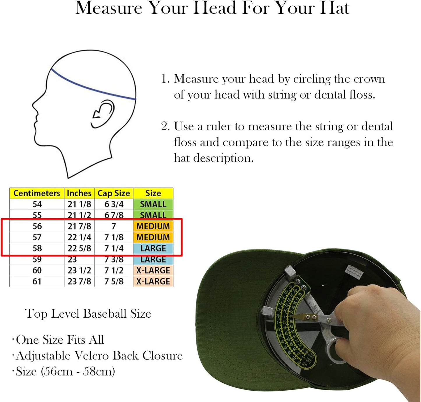 Top Level Baseball Cap - Classic Adjustable Hat for Men and Women | Versatile Plain Design