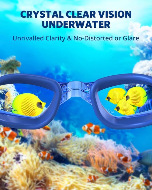 Aegend Swim Goggles - No Leak Design for Full Protection | Ideal for Adults & Youth
