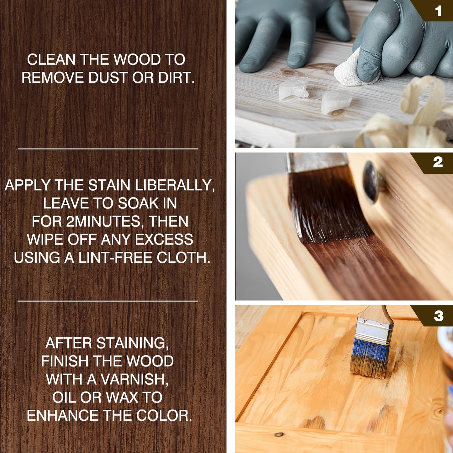 Wood Stain - Stain for Wood - Natural Stain for Furniture - Water Based | Fast Drying, Low Odor - Outdoor & Indoor Paint for Paneling, Cabinets and More - 6.7oz (Red Cherry)