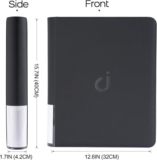 D DACCKIT Top Loader Binder - Holds 288 Cards | 9-Pocket Design for 3" x 4" Trading & Sports Cards - Classic Black