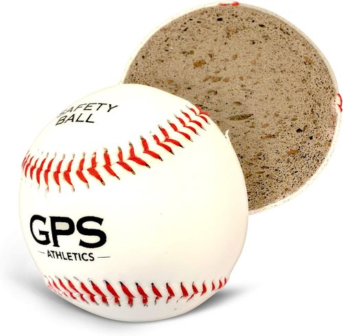 GPS Athletics Soft Practice Baseballs - Low Impact Safety Training for Kids | Durable 6 Pack with Raised Seams