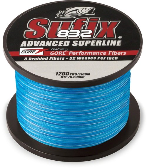 Sufix 832 Braid 50 lb Coastal Camo - 1200 Yds