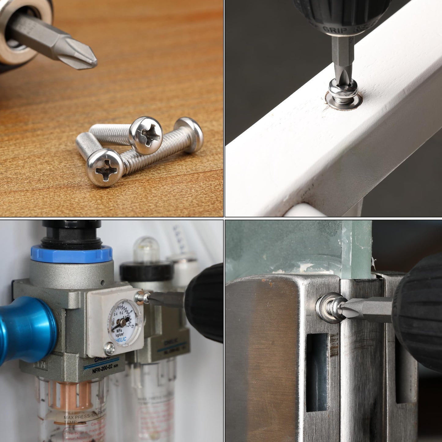 Mr. Pen- Nuts and Bolts Assortment Kit, 810 pcs, Stainless Steel M3 M4 M5 M6 Phillips Pan Head Assorted Nuts and Bolts, Machine Screw Assortment Kit with Clear Storage Box