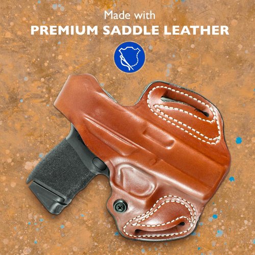 Desantis Thumb Break Mini Slide Holster, Outside The Waistband Gun Holster, Fits RUGER-57 with RED DOT Sight, RUGER-57 Without RED DOT Sight, Adjustable Tension Device, Right-Hand Draw, Black