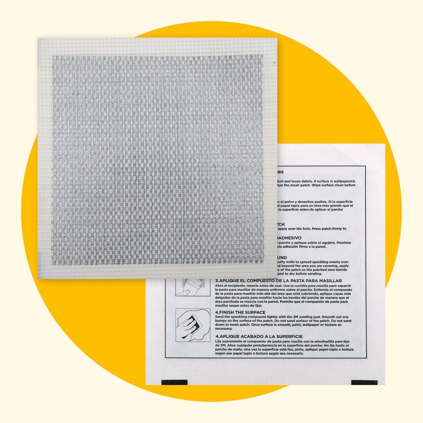 MaxPatch® 4 in. x 4 in. Aluminum Self-Adhesive Wall Repair Patch (3-Pack) – Expanded Perforated Rust-Resistant Aluminum with Strong Adhesive Backing for Interior Wall Repairs