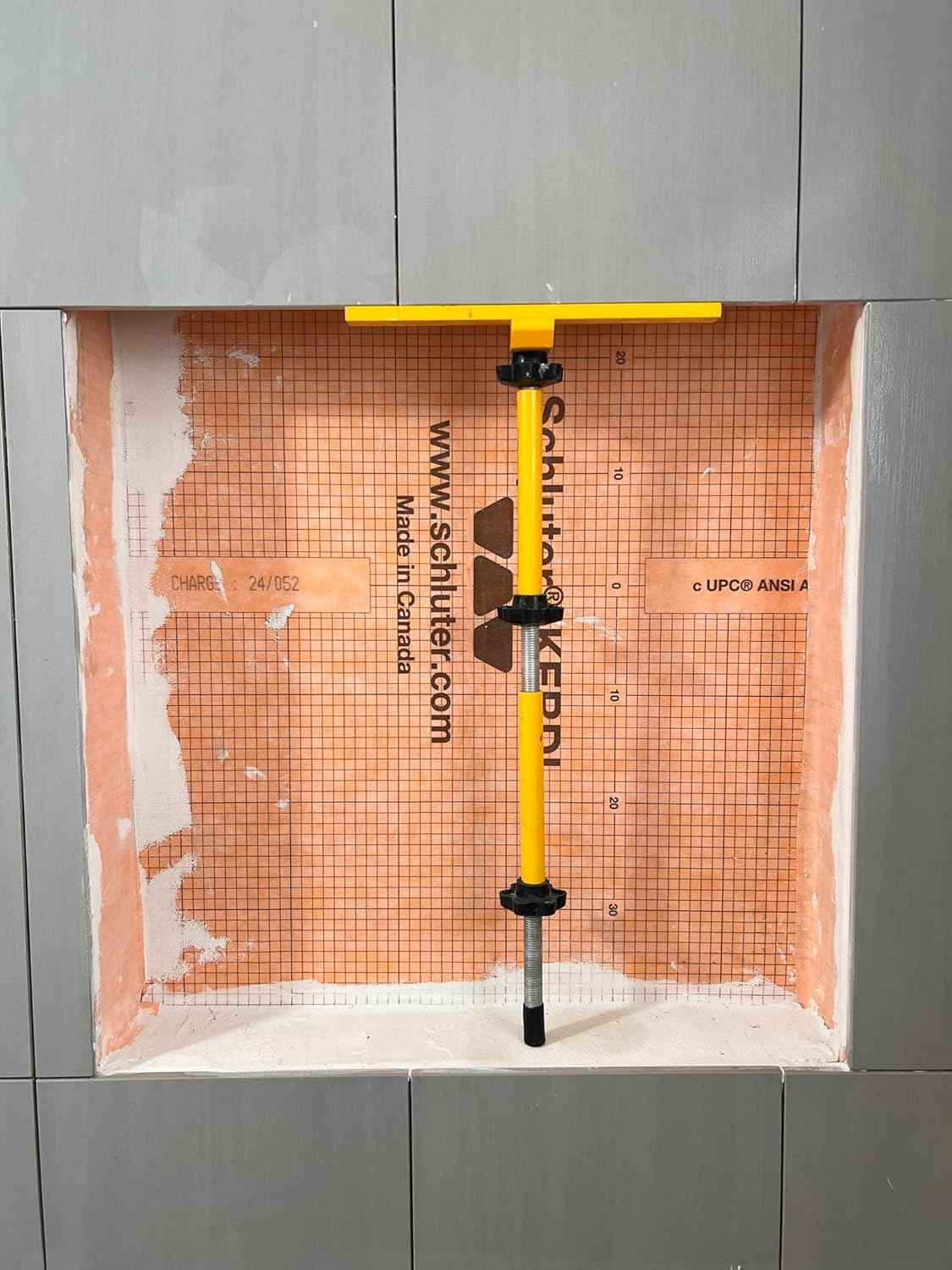 Planum Tile Niche Supporter Kit – Aluminum Shower Niche Tiling Tool for Ceramic & Porcelain Shelves