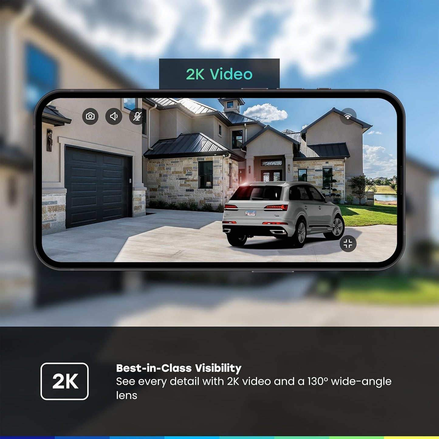 myQ Smart Outdoor Wired Camera by Chamberlain – Home Security with HD Video