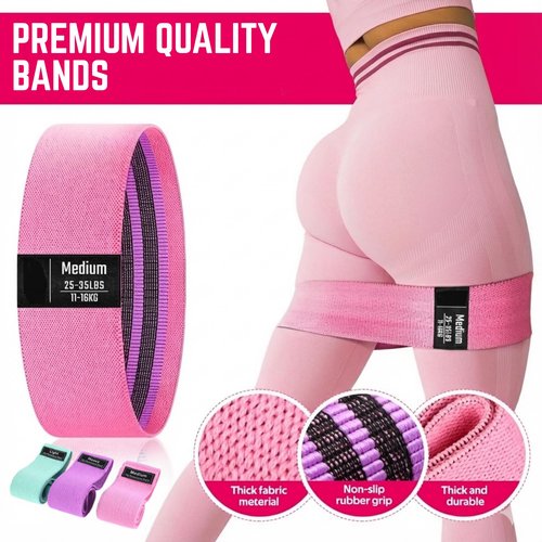ZentroCart 18 Pcs Pilates Kit for Home Workouts Women, 14" Magic Circle with Pilates Ring and Ball Set, 3 Fabric Resistance Bands & 5 Latex Bands for Core Strength, Toning & Flexibility.