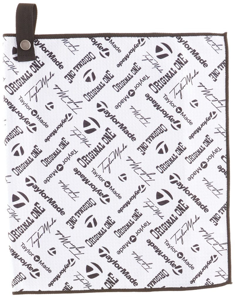 TaylorMade Golf Logo Microfiber CART Towel, Black, 15"X 24"