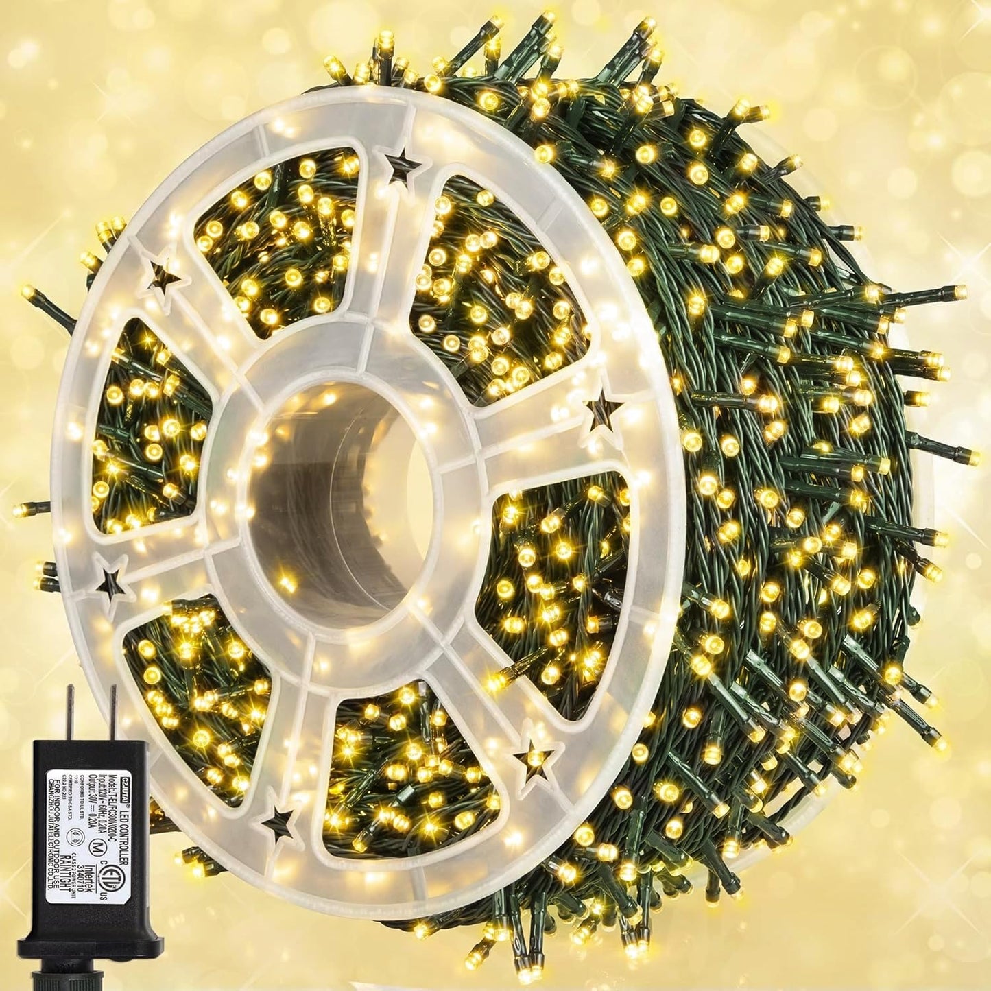 500 LED Christmas String Lights - 164 FT Waterproof RGB Fairy Lights with Remote & Timer for Indoor/Outdoor Holiday Decor