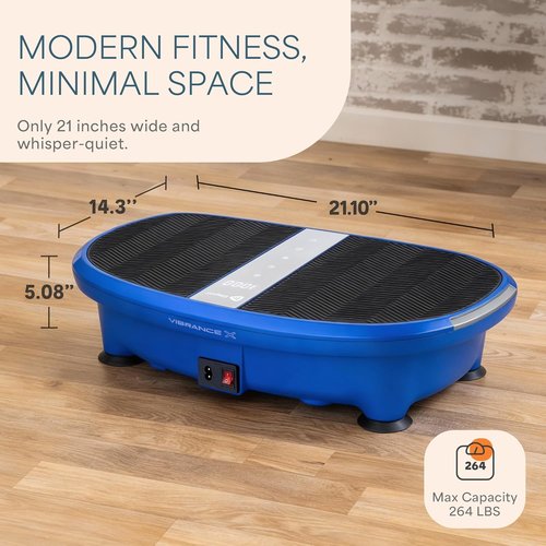 Lifepro Vibration Plate - Whole-Body Vibration Machine with EMS & LED Indicator | Remote Control for Wellness