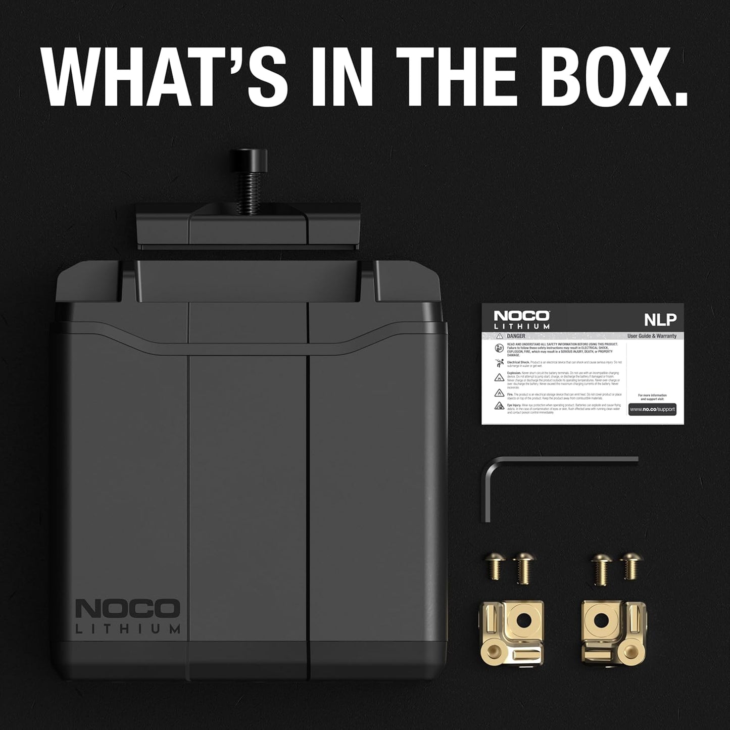 NOCO Lithium NLP30 | Ultra-Light 12V Lithium Powersport Battery - 8Ah, 700A Start Power, Intelligent BMS