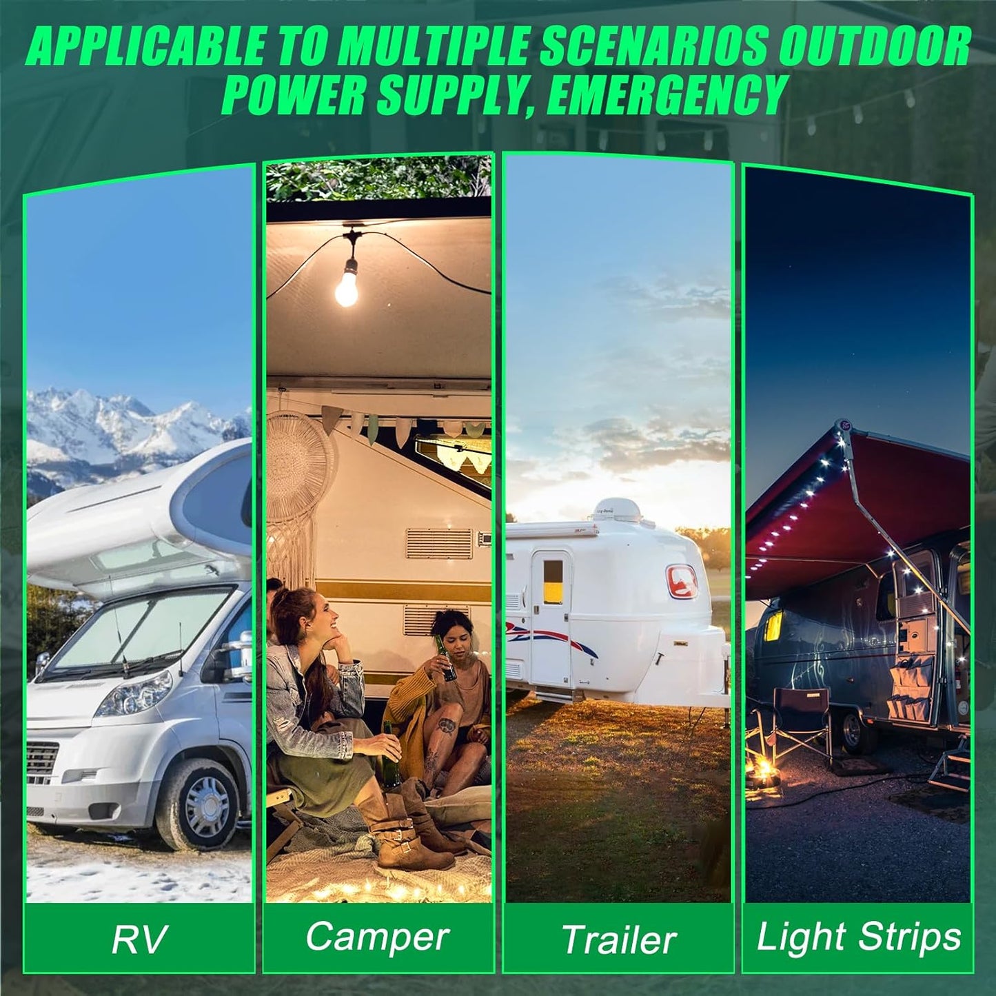 WF-9855 55 Amp RV Power Converter Replacement Camper Deck Mount Charger for Lithium Battery Compatible with WF-9855-AD WF-9855-LIS & Other WF-9800 Series RV Trailer Camper Power Converter Charger