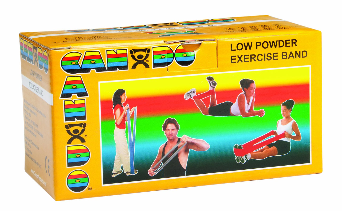 Cando 1211785 Low Powder Exercise Band Roll, 6 yd Length, Gold-XXX-Heavy
