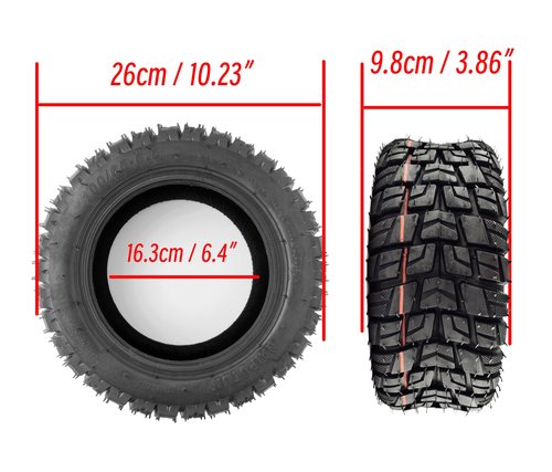 ZAITUO 100/65-6.5 11" Rubber Explosion-proof Tubeless Tire Replacement for Electric Kick Scooter Electric Scooter Vacuum Tyre Wheel Parts (Ax1)