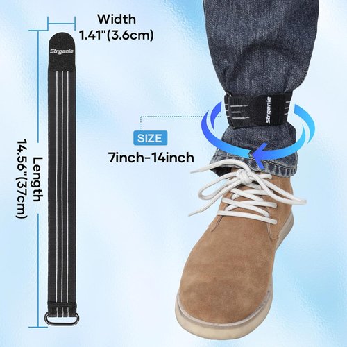 Cowboy Boot Straps - Adjustable Elastic Pant Leg Straps for Biking, Fishing & Hiking