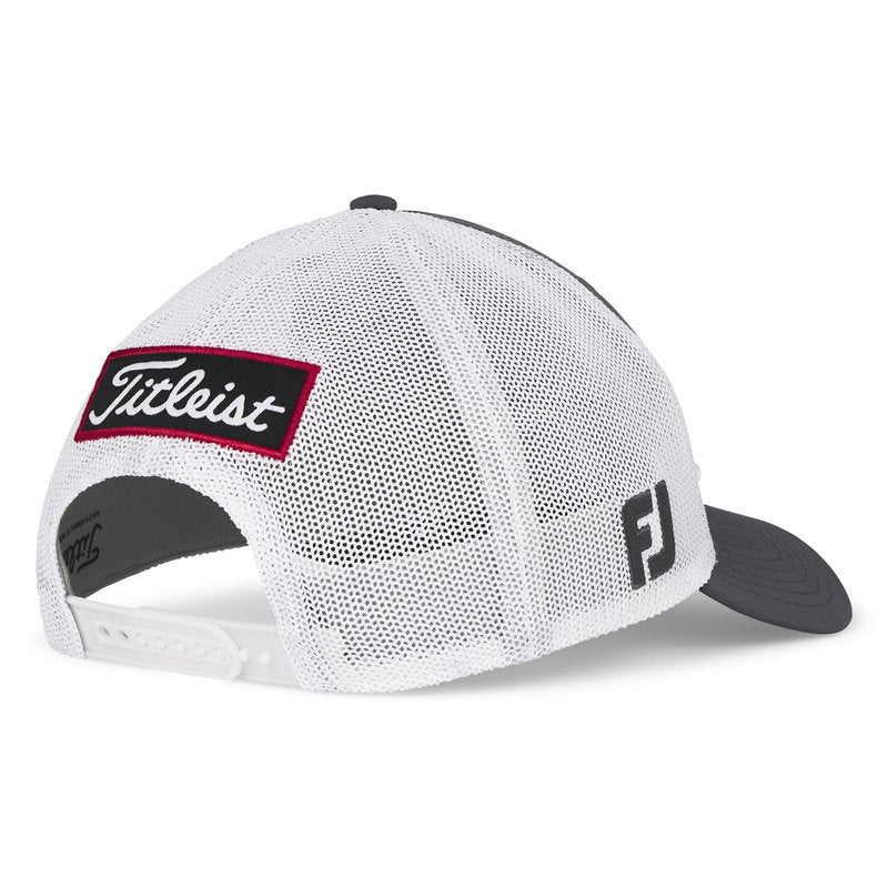 Titleist Tour Performance Mesh Golf Hat, Charcoal/White