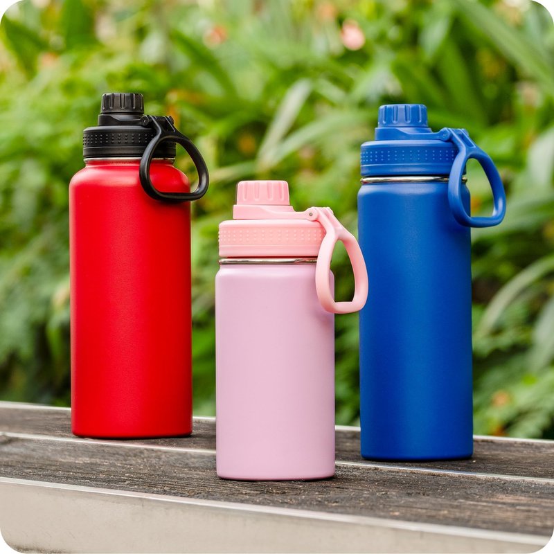 Prurex Spout Lid for Hydro Flask 12 16 18 22 32 40 64oz Wide Mouth Water Bottle,Replacement Lid for Hydroflask,Thermoflas,Iron Flask Wide Mouth Bottles (Pink, 2 Pack)