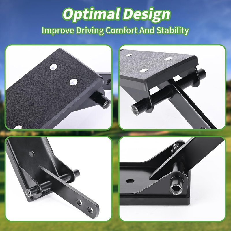 10L0L Golf Cart Accelerator & Brake Pedal Pad Kit Compatible with EZGO TXT G&E Golf Cart Models, OEM# 25799-G01, 25799-G03