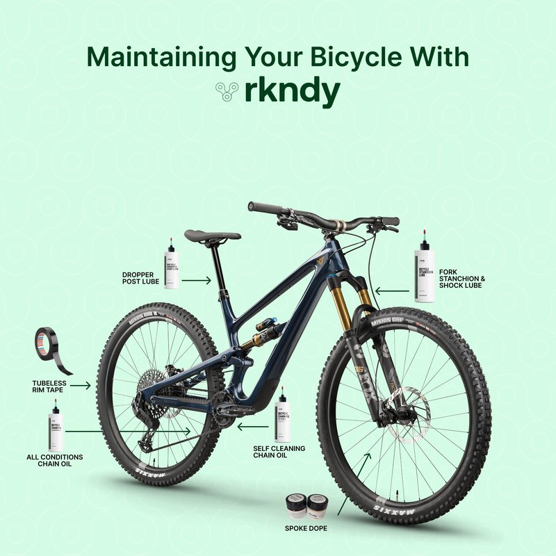 RKNDY Fork Stanchion & Shock Lube - Premium Bicycle/Bike Suspension Lubricant for Eliminating Rust, Dirt, and Contaminants from Seals, Ensuring Smooth Riding and All-Weather, Long-Lasting Protection