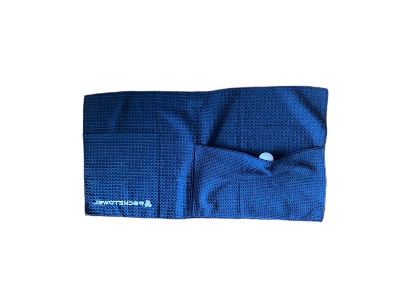 Pocketowel Magnetic Kitchen Towel Large 31"x 16.3" | Premium Microfiber Waffle 500gsm | Strong Magnet | Wipe Pocket for Mitten Storage | Golf Themed