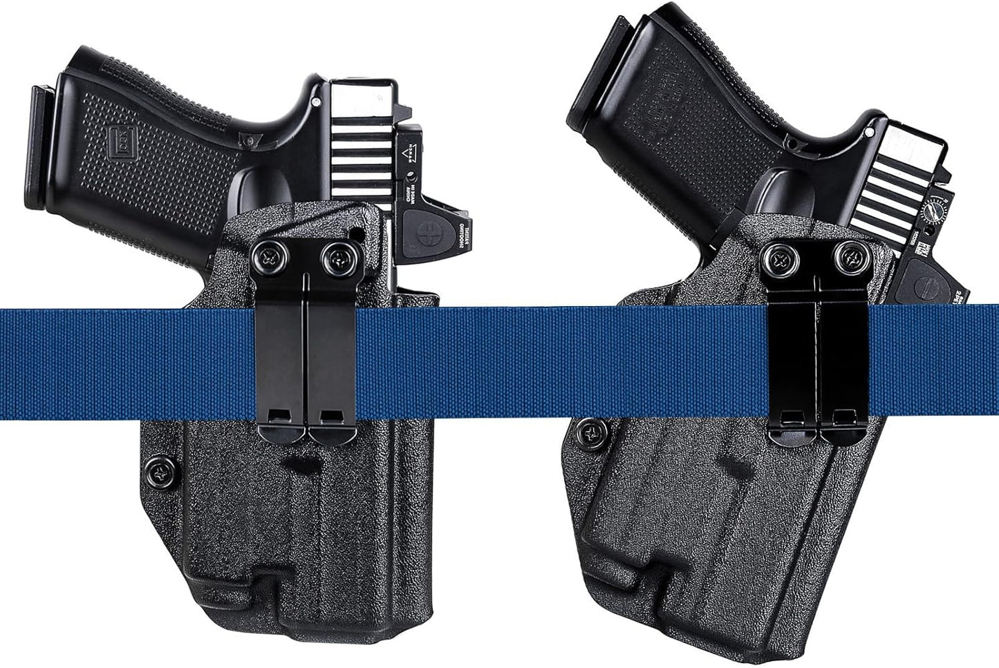 Skiennix IWB Kydex Holster for Glock 17/19/19X - Compatible with Olight Baldr S/MINI & Red Dot Optics