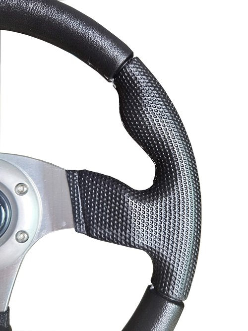 Golf Cart Steering Wheel for most golf carts use on EZGO Club Car Yamaha steering wheel-Black