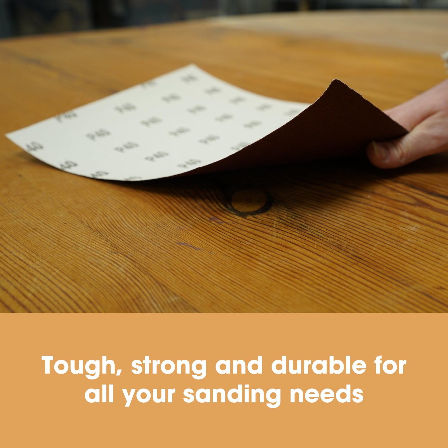 Furniture Clinic Pack of 10 Sandpaper Sheets for Wood, Walls, Metal and Furniture - for Hand, Sanding Block or Sander Use - 2 x Coarse, 4 x Medium, 4 x Fine Grades (P40, P80, P120, P240)