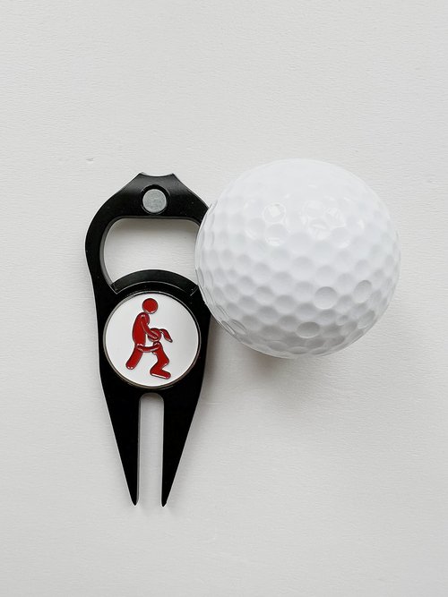 6 PCS Funny Adult Golf Ball Markers Hat Clip with Magnetic for Men Women Golfer Gifts Enamel Technique