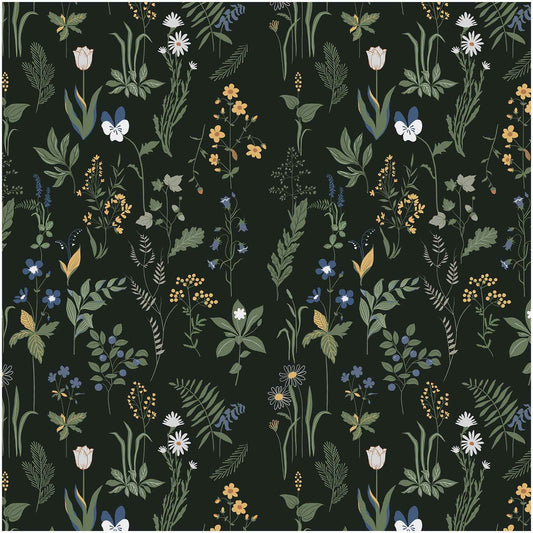 Cismmy Removable Peel and Stick Wallpaper Boho 17.5 x 393 in Floral Bedroom Bathroom Easy Peel Off Stick on Wallpaper Contact Paper Renter Friendly Wall Paper