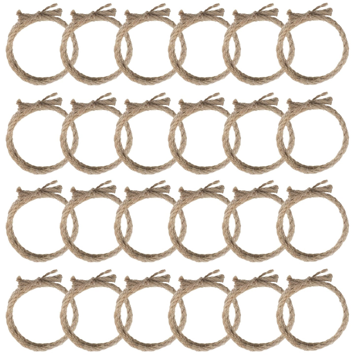 Wowangce 24 Pcs Western Themed Party Decorations Twisted Hemp Rope for Table Centerpieces Horse Rodeo Fall Harvest Craft