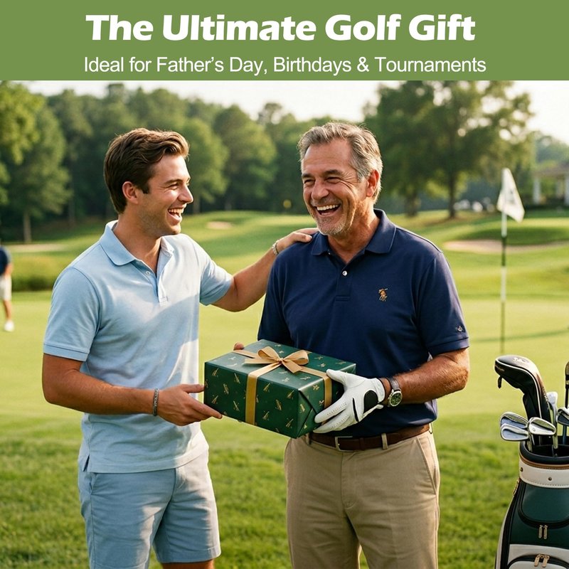 MOSTY Golf Club & Ball Cleaner Bag,Durable Golf Club Cleaning Kit and Ball Washer Pouch,Club Cleaner for Golf Bag, Golf Gifts for Men Women Golfers Him Unique, Essential Golf Accessories