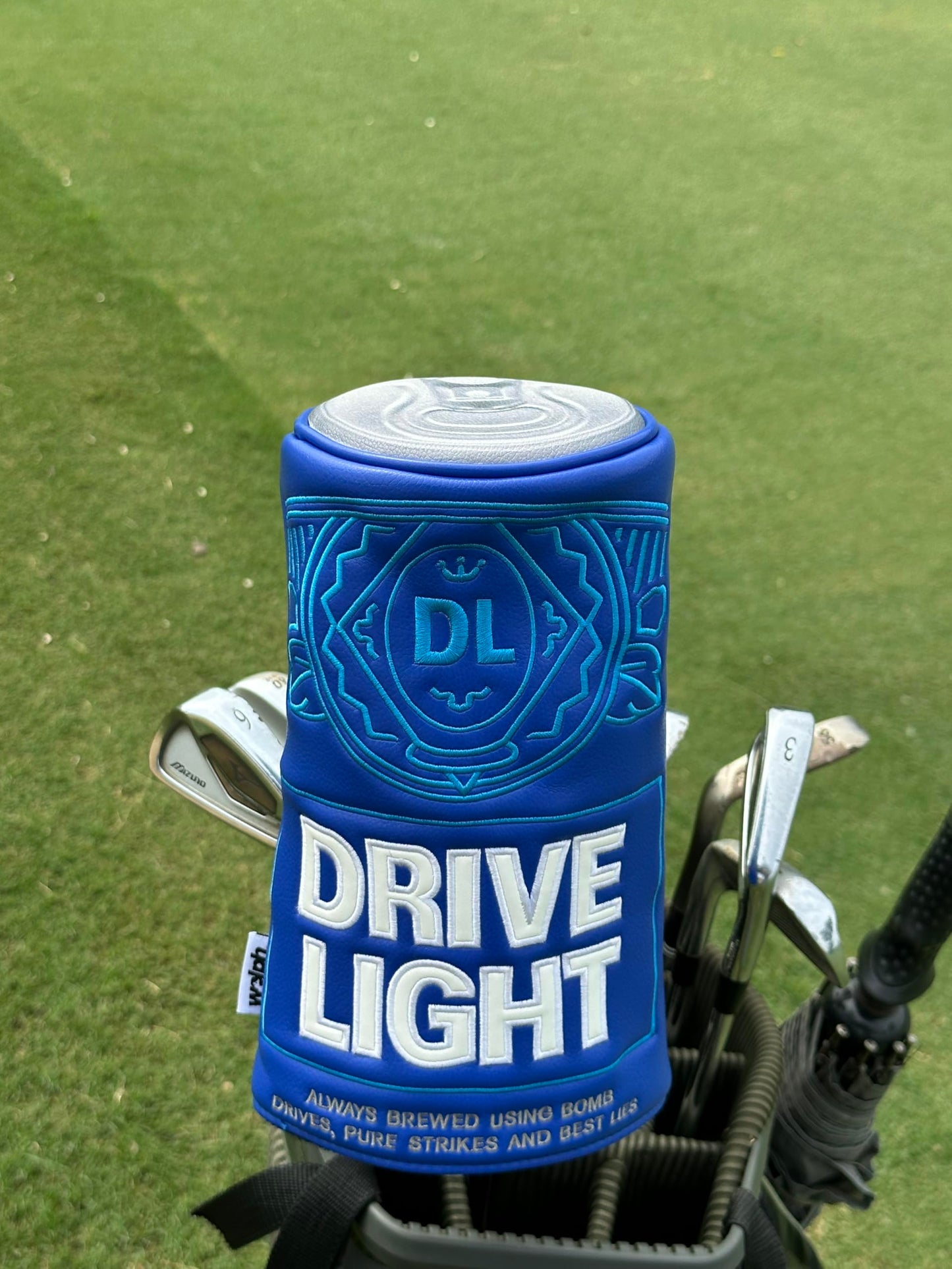 Wolph Drive Light Golf Driver Head Covers - Funny Driver Headcover - Premium Leather - Animal Golf Club Covers - Golf Accessories for Men and Women, Fits Any Size.