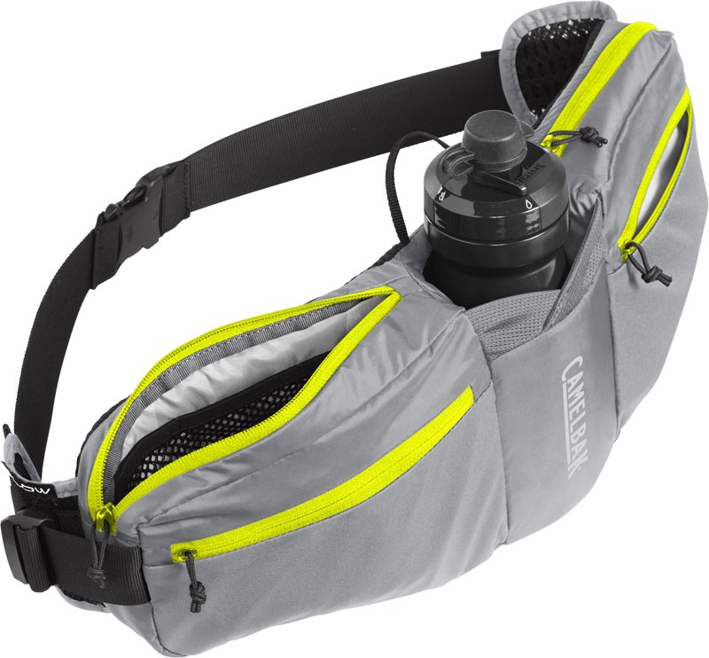 CamelBak Podium Flow 4 Hydration Belt, Minimalist Ride Storage with 21oz Podium Dirt Series Bottle, Gunmetal