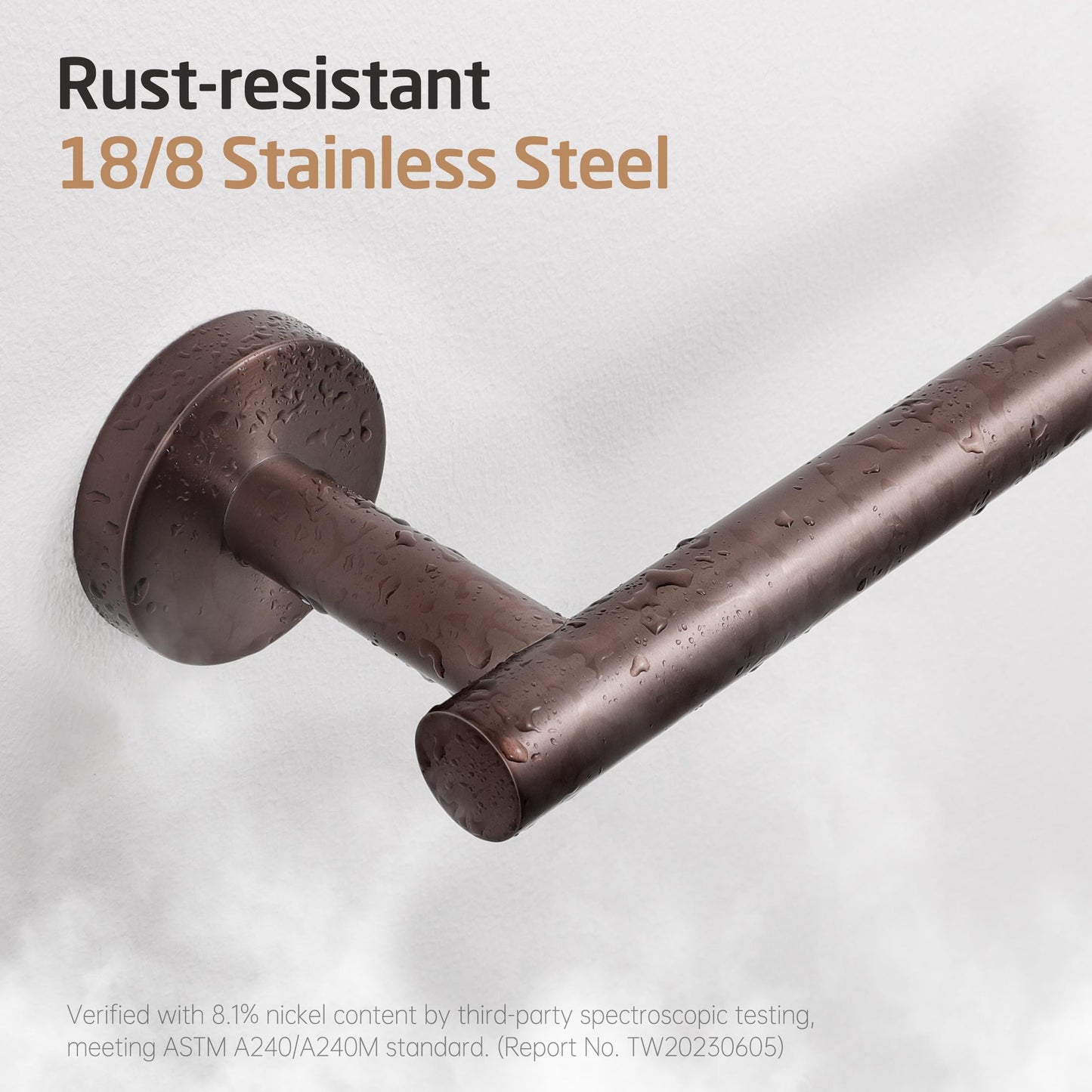 KES Bathroom Toilet Paper Holder 18/8 Stainless Steel, Toilet Paper Roll Holder Wall Mount, Bronze, A2175S12-BB