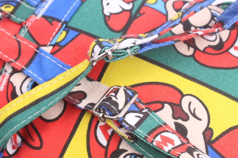 Finex Star Mario Cartoon Small Nylon Bag Multipurpose Causal Daypack for Travel Trip Shopping Tablet iPad Mini up to 8 inches