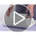 Dellling 16-Inch White Porcelain Serving Platter Set of 3 - Oven Safe Dinnerware