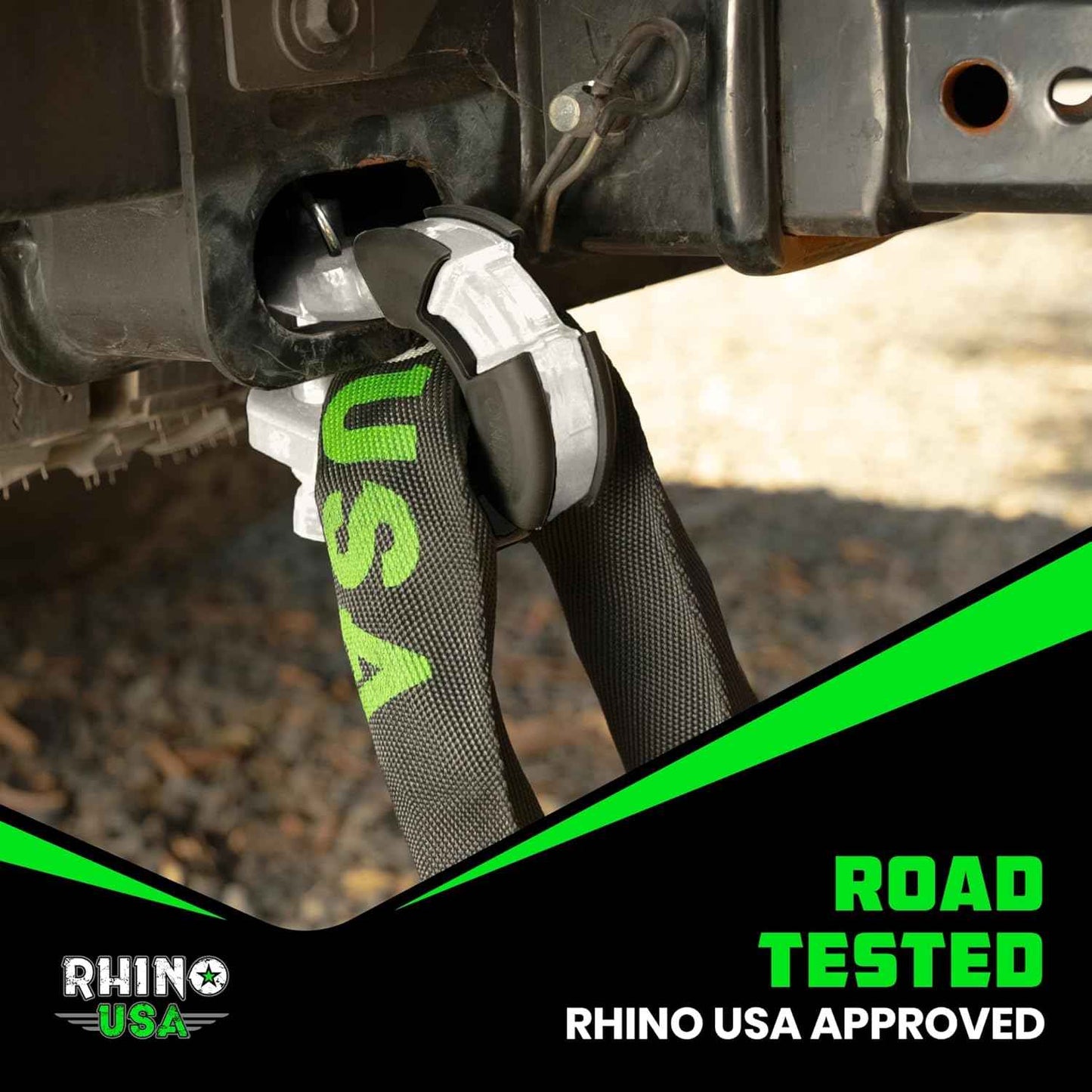 Heavy-Duty Rhino USA Super D Ring Shackles 2-Pack - 70,548lb Break Strength for Towing & Off-Road Recovery (Red)