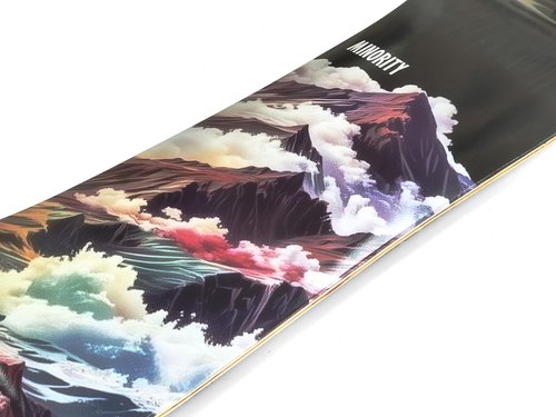 MINORITY Downhill Maple Longboard | 40-inch Drop Trough Deck | Made for Cruising Urban Commuting Ride (Coastal)